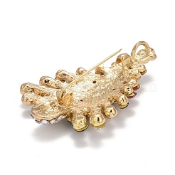 Bunte weihnachtsbaum strass brosche&nbsp;JEWB-A004-10G