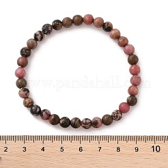 Bracciali tratto Rhodonite naturale&nbsp;BJEW-JB04557-01