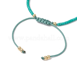 Bracelets tressés en perles d'agate craquelée naturelle&nbsp;BJEW-JB11420-07