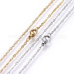 Colliers à pendentifs fendus en acier inoxydable 304&nbsp;STAS-O108-14GP