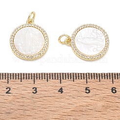 Colgantes de circonita cúbica transparente micro pavé de latón chapado en rack&nbsp;CU-CBA01AA-08P