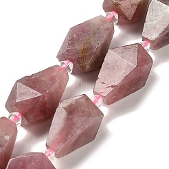 Madagascar rosa naturale perle di quarzo fili&nbsp;G-NH0005-B02-01