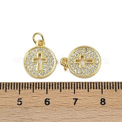 Ottone micro spianare pendenti zirconi&nbsp;KK-I358-031G