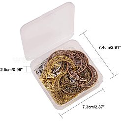 Links collegamenti in lega di stile tibetano&nbsp;TIBE-PH0004-73