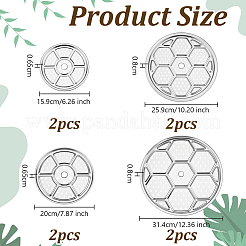 8 Stück 4 Stile 410 Edelstahl Dampfmatte&nbsp;AJEW-OC0015-16