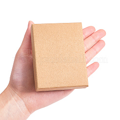 Kraft Baumwolle gefüllt Pappe Papier Schmuck Set Boxen&nbsp;CBOX-R036-11A
