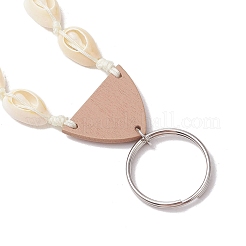 Porte-clés en coquillage cauri naturel&nbsp;KEYC-JKC01189
