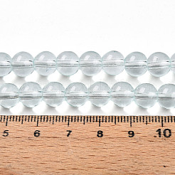 Perles de verre transparentes de peinture de cuisson&nbsp;X1-DGLA-N006-8mm-07