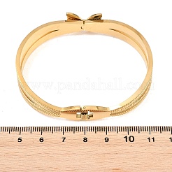 Bracelets à charnière en acier inoxydable 304 pour femmes&nbsp;BJEW-E113-02G