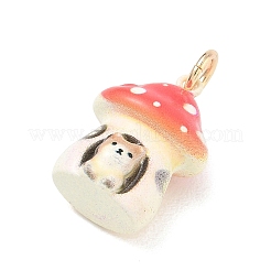 Pendentifs en laiton émaillé à thème animalier&nbsp;LS-KK-CBAE20A-02C-G