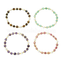 Pulseras para mujer con cuentas de piedras preciosas naturales&nbsp;BJEW-JB13892