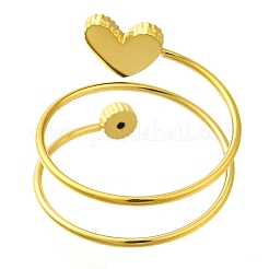 Anillos de dedo de acero inoxidable 304 con micropavé de circonita cúbica y revestimiento iónico (IP) para mujer&nbsp;RJEW-U013-11G-04