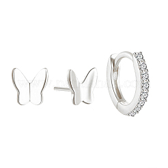 3 set di orecchini a farfalla in argento sterling&nbsp;VC5348-2