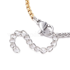 Herstellung von Armbändern aus 304 Edelstahl-Boxketten&nbsp;AJEW-JB01113-02