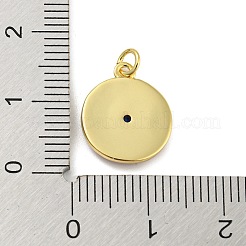 Ciondoli in vero smalto in ottone placcato oro 14k&nbsp;KK-Z032-02A