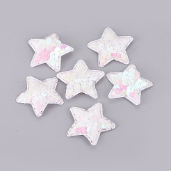 Paillette / paillettes e ferro da stiro su toppe&nbsp;LS-DIY-WH0143-31A