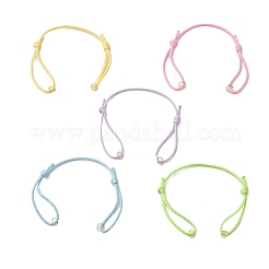 10 bracelet réglable en cordon de polyester ciré de 10 couleurs&nbsp;AJEW-JB01314