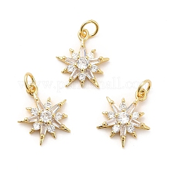 Porte micro ouvrent pendentifs zircone cubique en laiton de placage&nbsp;KK-K270-18G