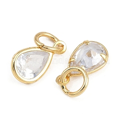 Messing micro pave klar zirkonia charme&nbsp;KK-A269-38G