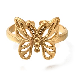 Anillos de puño de acero inoxidable 304&nbsp;RJEW-Z074-18G