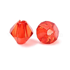 Facettierte Bicone transparente Acryl-Perlen&nbsp;DBB6mm07