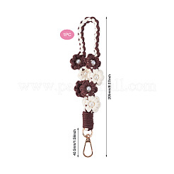 Handgewebte Blumenanhänger-Dekorationen&nbsp;KEYC-TAC0009-02KCG-08