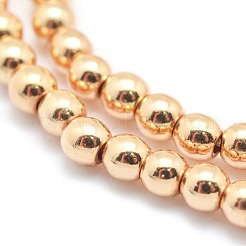 Chapelets de perles en hématite synthétique sans magnétiques&nbsp;G-L485-01B-LG