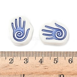 Perles en porcelaine manuelles&nbsp;PORC-D025-02C