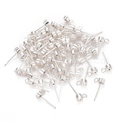 Elementi per orecchini a bottone in acciaio inossidabile 304 anti-ossidazione&nbsp;STAS-H410-04P-C