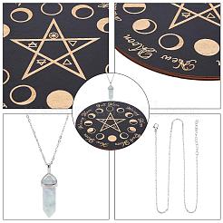 DIY-Set zum Selbermachen eines Pendelbretts mit Sternmuster und Wünschelrute&nbsp;DIY-CN0002-36
