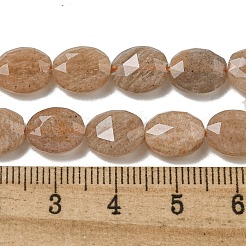 Natürliche Pfirsichmondstein Perlen Stränge&nbsp;G-P544-D02-01
