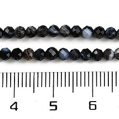 Brins de perles d'agate à bandes naturelles&nbsp;G-P553-G10-02