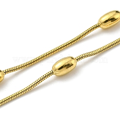 Doppellagiges Wickelarmband mit Satellitenketten aus 304 Edelstahl&nbsp;BJEW-K235-02G