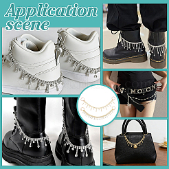 2 cadena extensora de bolso con rhinestone de aleación&nbsp;HJEW-PH02497