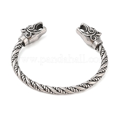 Bracciali vichinghi in acciaio inossidabile 304 aperti per uomo&nbsp;BJEW-U001-07C-G