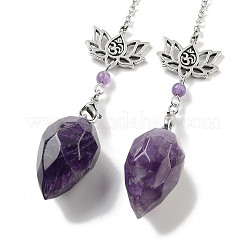 Natürliche Amethyst-Tränenpendel&nbsp;G-K338-11P-05