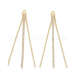 Pendentifs pompon en laiton grande chaîne&nbsp;KK-S355-003-NF