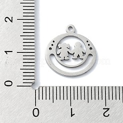 Anlaufgeschützte Anhänger aus 304er Edelstahl&nbsp;STAS-C097-36P
