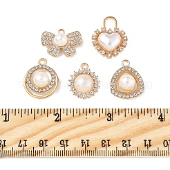 20 Stück 5 Stile Legierung Strass Charms&nbsp;ALRI-FS0001-06