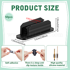 50 Stück selbstklebender Silikon-Stiftclip&nbsp;DIY-GA0010-21A