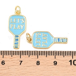 Messing Emaille-Anhänger&nbsp;KK-I478-03G-02