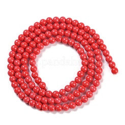 Filo di perline turchesi sintetici&nbsp;G-U004-02H