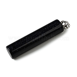 Gros pendentifs en pierre d'or bleue synthétique&nbsp;G-F820-11I