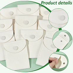 Rechteckige Schmuckverpackungsbeutel aus Samt&nbsp;ABAG-WH0035-055B-03