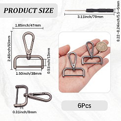 6 fermoir pivotant en alliage de zinc&nbsp;FIND-SP0005-67A