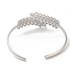 Bracelets manchettes ouverts en acier inoxydable 304 anti-ternissement&nbsp;BJEW-L682-027P