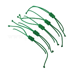 5 pz 5 stili braccialetti di perline intrecciate in avventurina verde naturale&nbsp;BJEW-JB11681-04