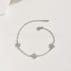 Bracelets à maillons flocon de neige en laiton&nbsp;FY7491-2