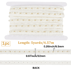 5 Yards Polyester-Spitzenbänder&nbsp;OCOR-GF0006-23
