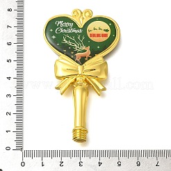Weihnachts-Hirsch-Druck Messing & Harz Wachs Stempel Griffe&nbsp;AJEW-A058-02A